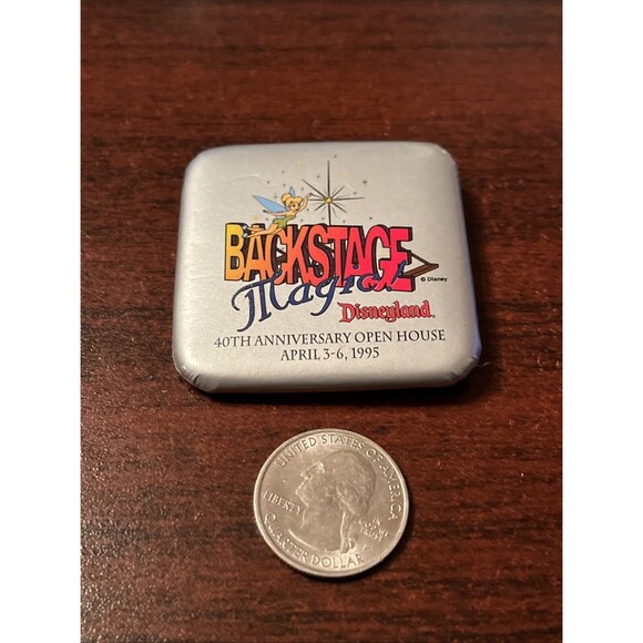 Disneyland Backstage Magic 40th Anniversary Open House 1995 Square Pin - Picture 2 of 3